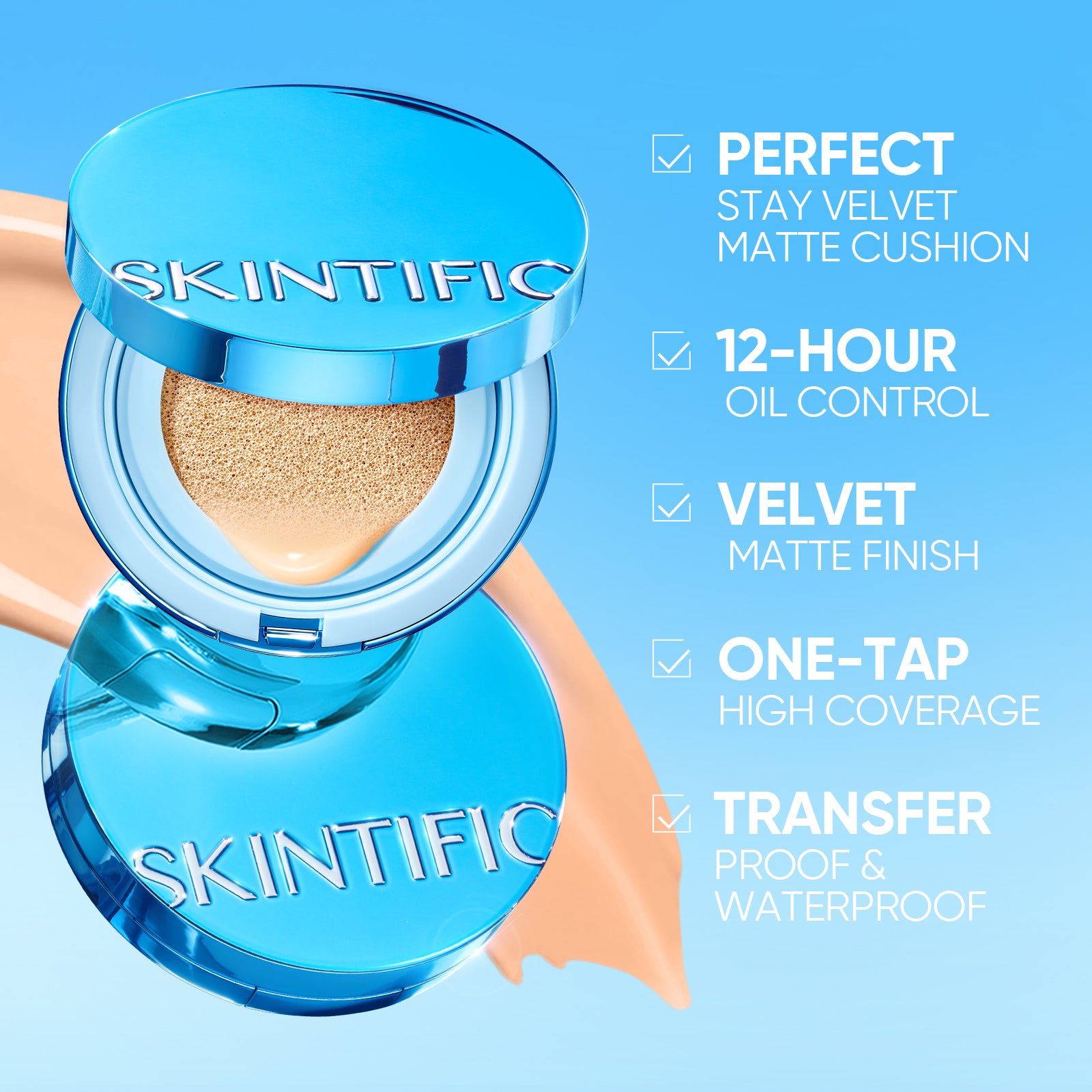 Matte Sunscreen and Velvet Cushion Set