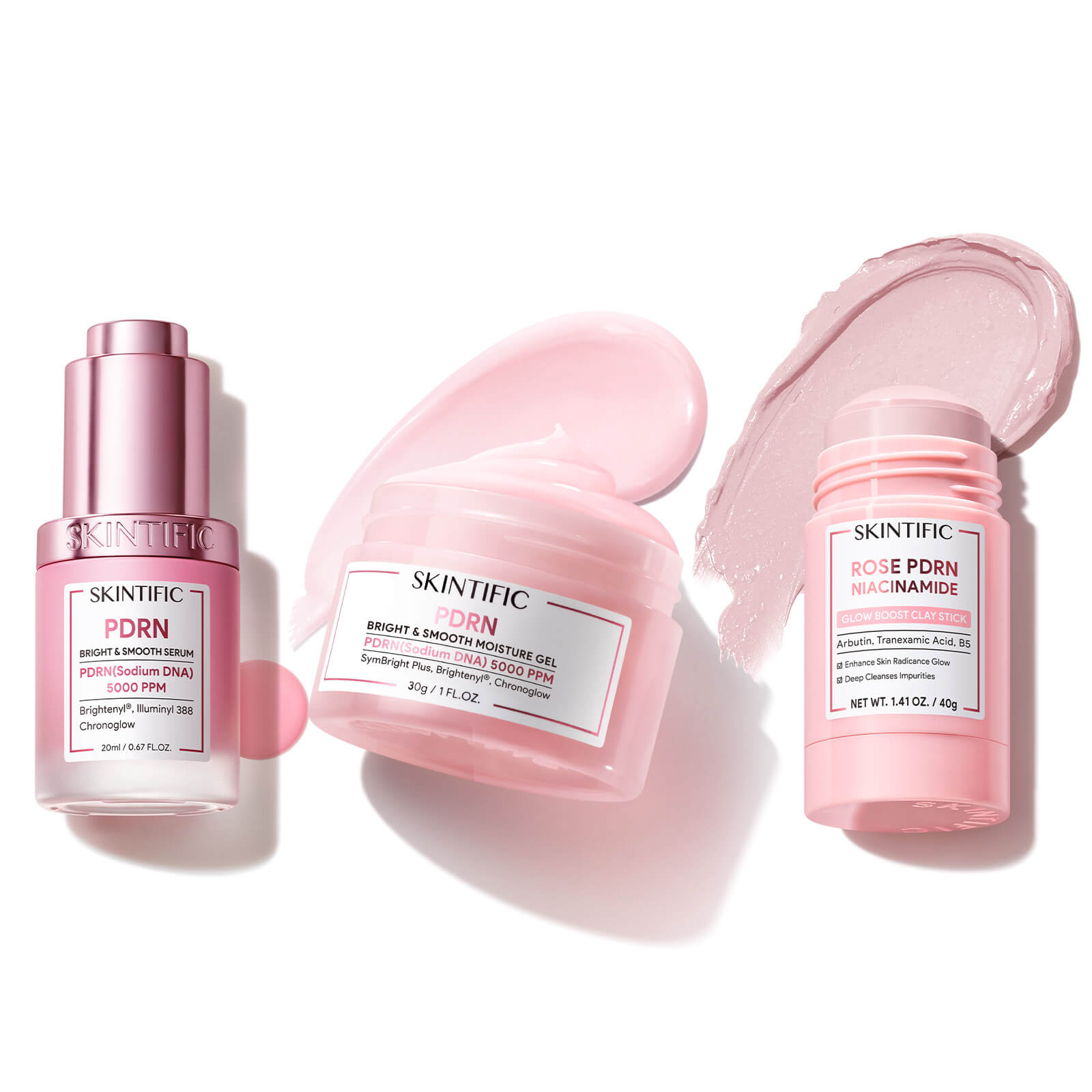PDRN Bright & Smooth Glass Skin Set 3pcs