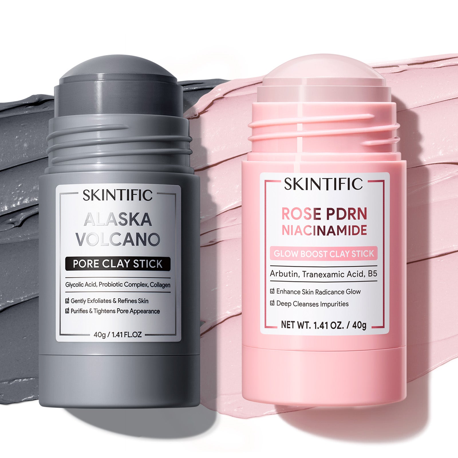 Blackhead Clearing & PDRN Glow Clay Mask Stick Set