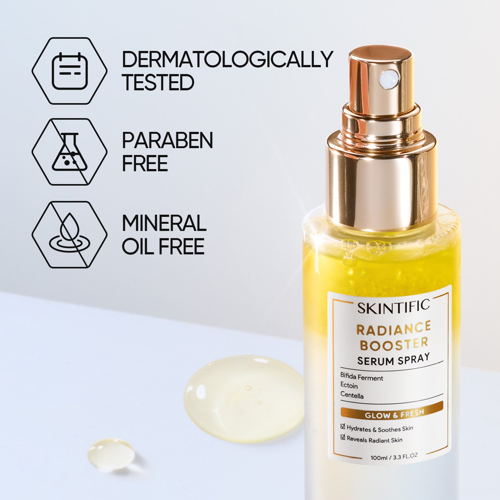 Affordable Glow Skincare Set - 5X Ceramide Gel, Alaska Volcano Clay Stick, Radiance Booster Spray & Peptide Lip Serum