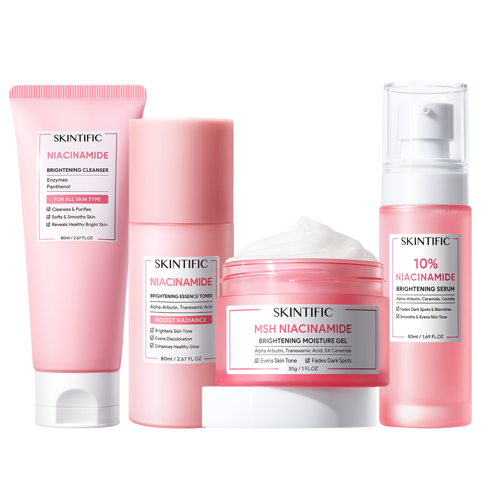 MSH Niacinamide Brightening Set 4pcs