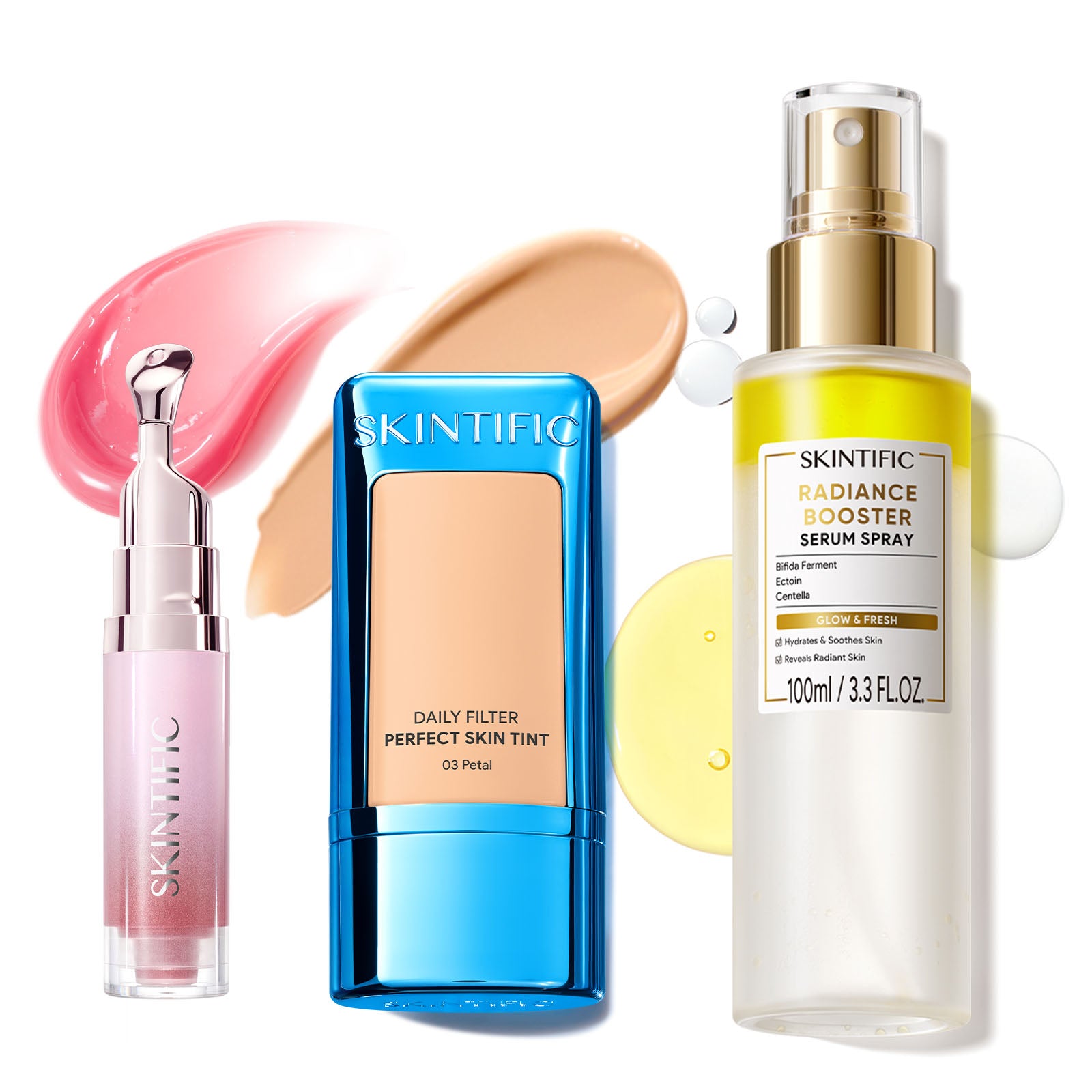 Skin Tint, Glow Serum Spray & Lip Serum Set