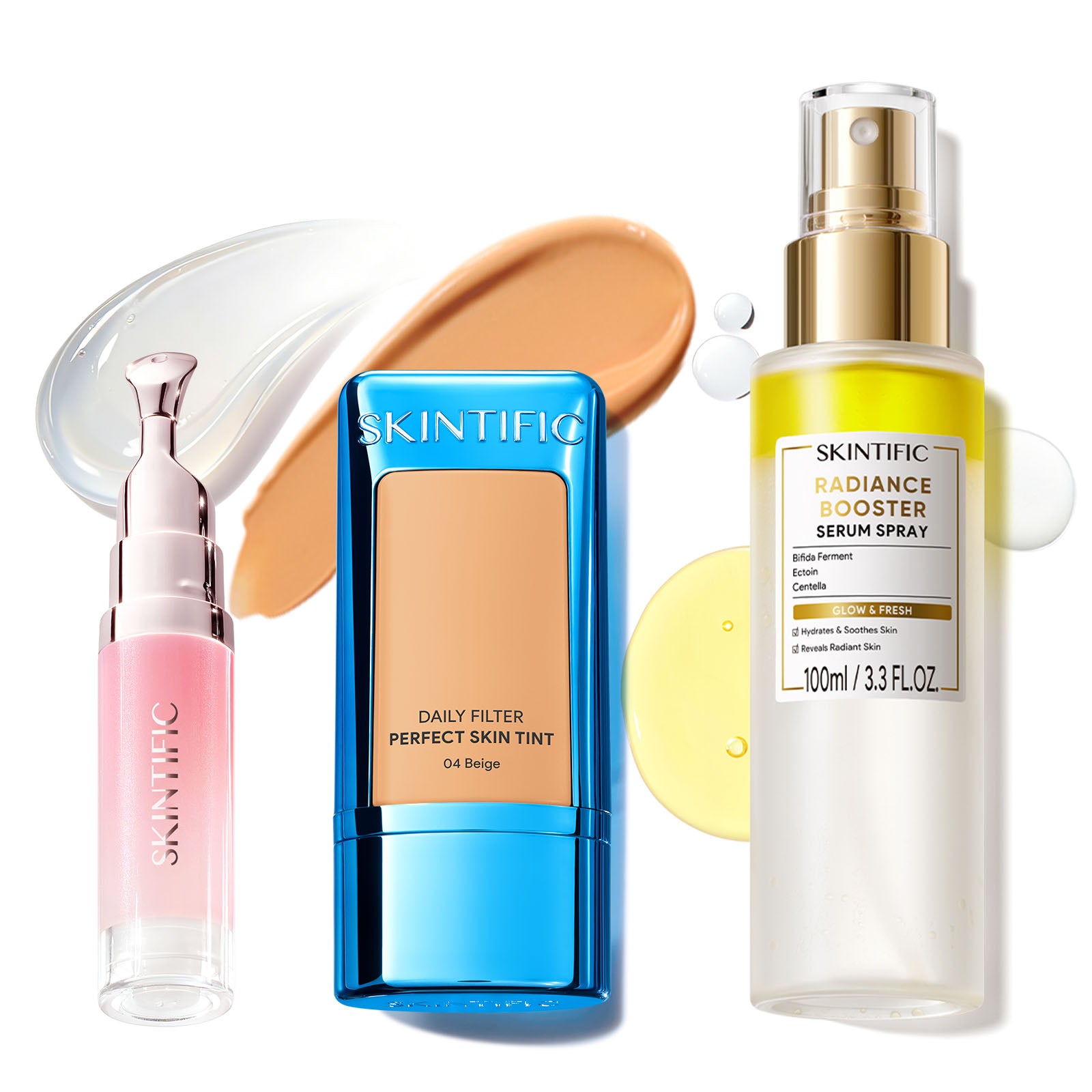 Skin Tint, Glow Serum Spray & Lip Serum Set