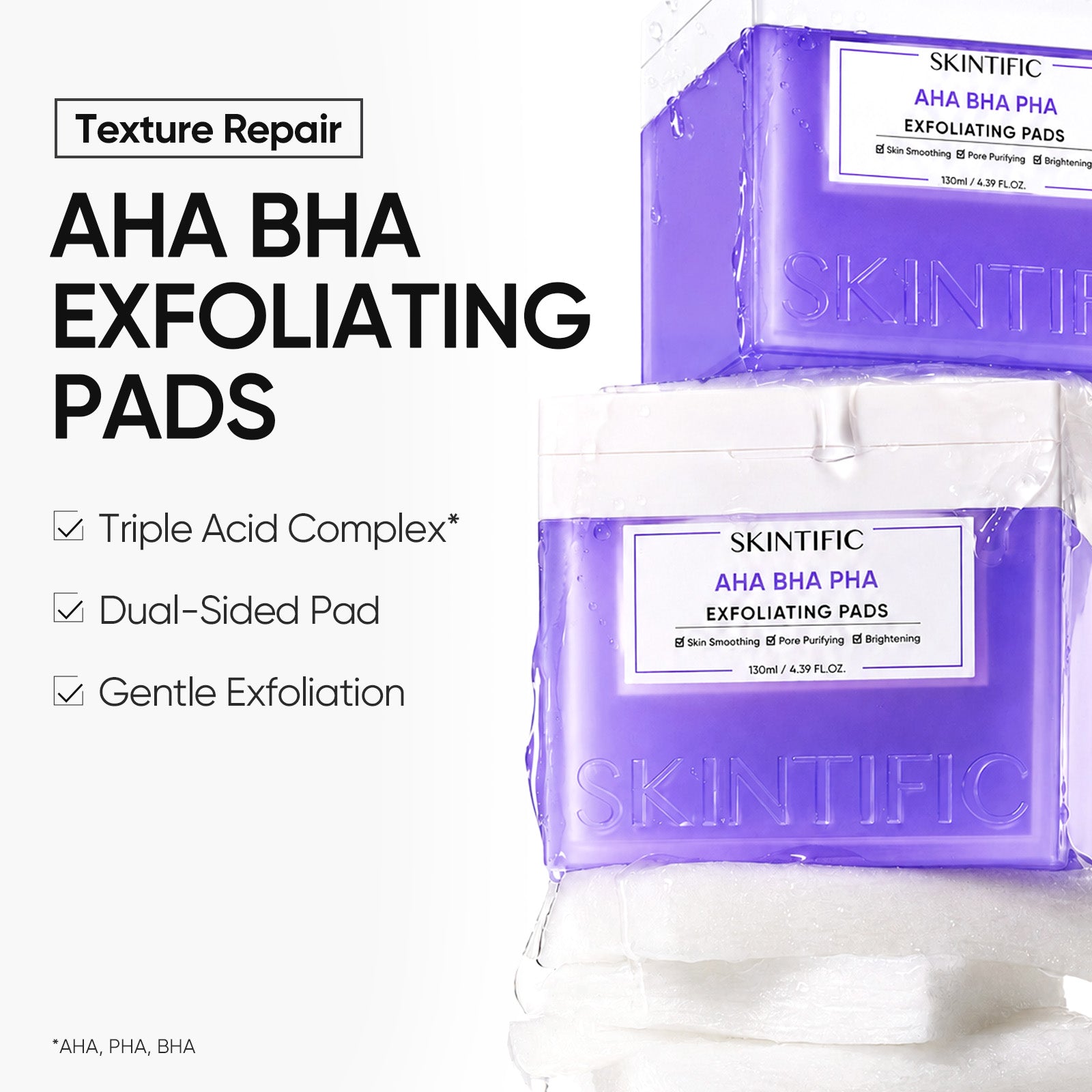 AHA BHA PHA Exfoliating Pads