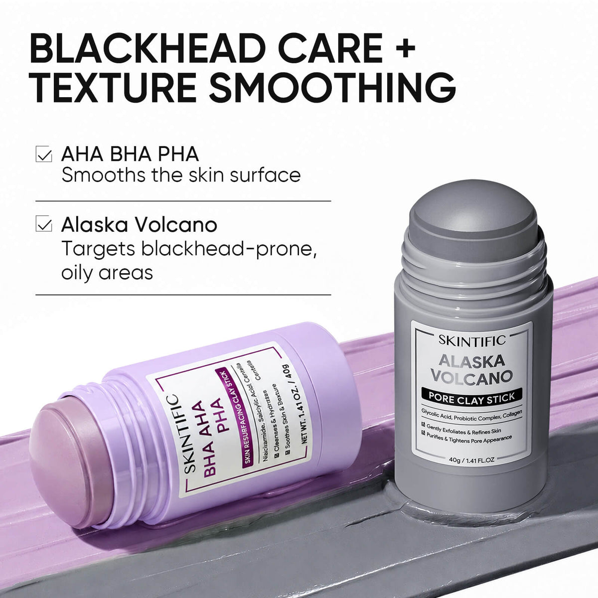AHA BHA PHA Skin Resurfacing Clay Stick