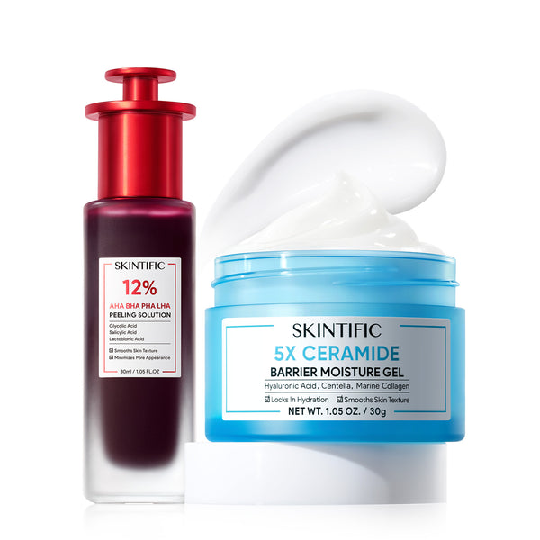 Peeling Solution & 5X Ceramide Moisture Gel 2pcs Set